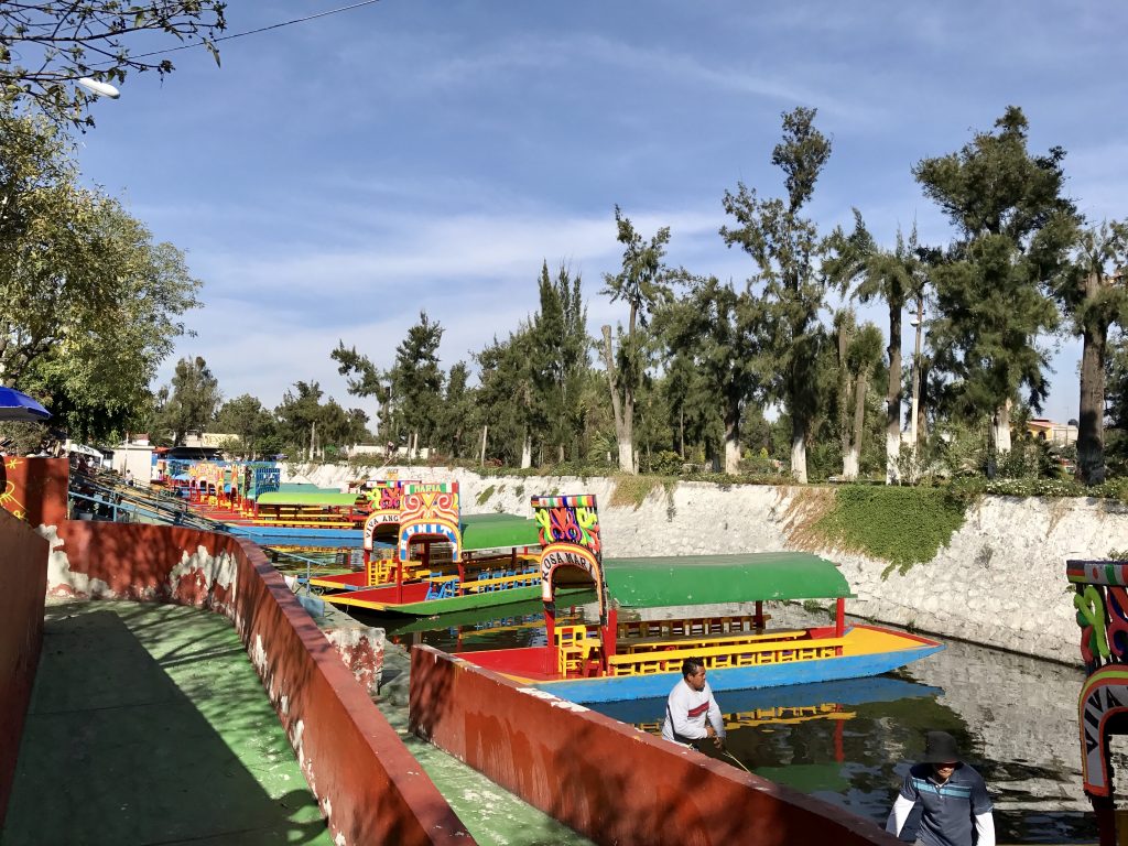 Waterways at Xochimilco, Mexico