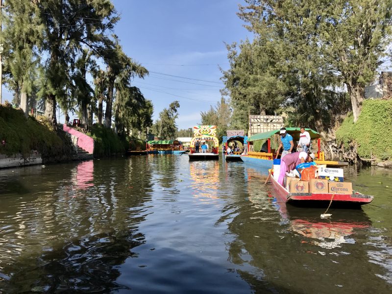 Boat ride in Xochimilco, Mexico