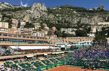 Backdrop for tennis in Monte Carlo