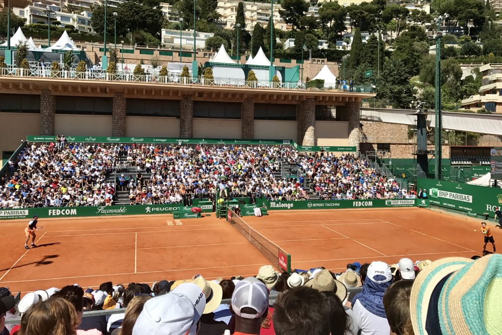 Court-side seats in Monte Carlo