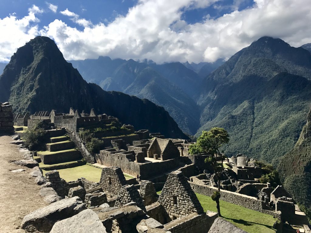 Atop the Incan ruins