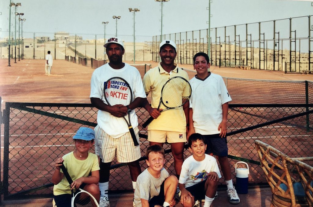 Childhood tennis training