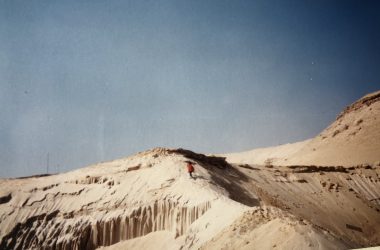 Climbing sand dunes