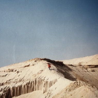 Climbing sand dunes