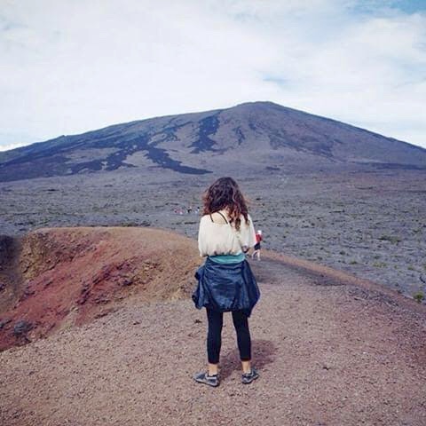 Overlooking the caldera hike on Reunion Island