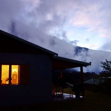 Foggy views on Reunion Island