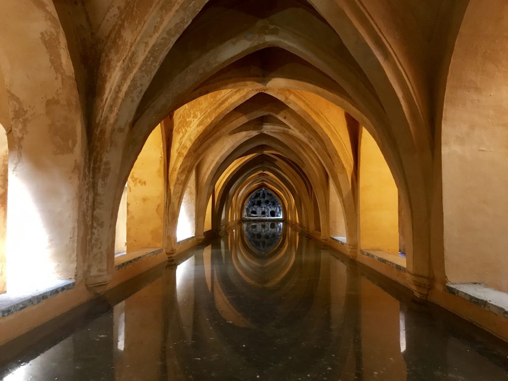 Inside the palace Alcázar